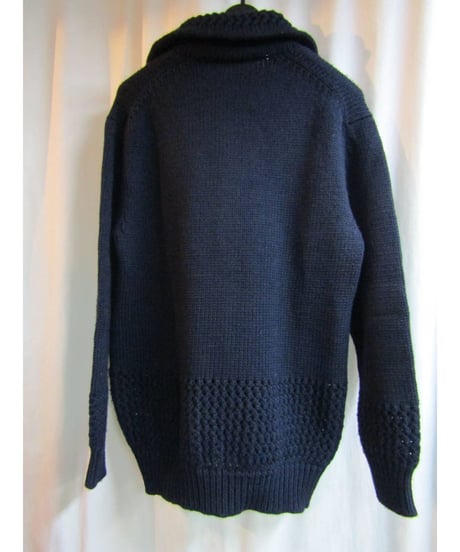 80’s yohji yamamoto femme vintage 紺 襟付ヘンリーネックニット（FK-2）
