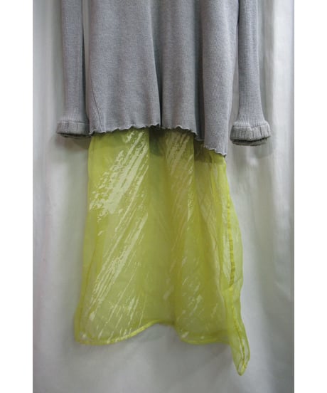 94ss yohji yamamoto femme vintage ニット切替デザインワンピース FT-D81-857