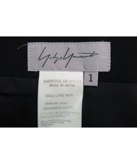 07ss yohji yamamoto シンプルタイトロングスカート FT-S07-101