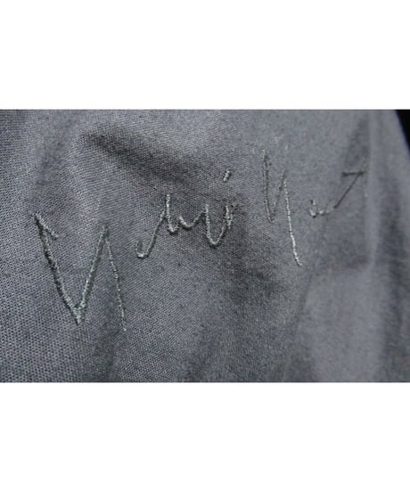 19aw yohji yamamoto pour homme  刺繍デザイン コットン カラスパンツ（HC-P04-003）