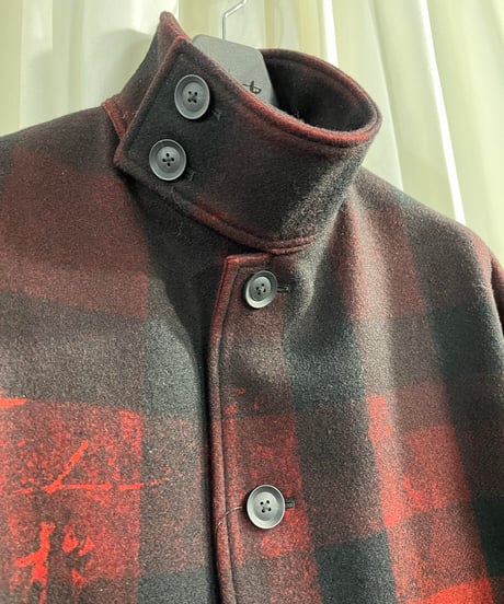 2020AW yohji yamamoto pour homme 女優・漢字柄スタンドカラーコート（HR-C12-126）