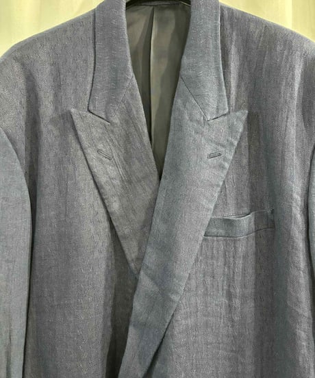 1980's COMME des GARCONS HOMME PLUS 麻ダブルジャケット（PJ-11068M）