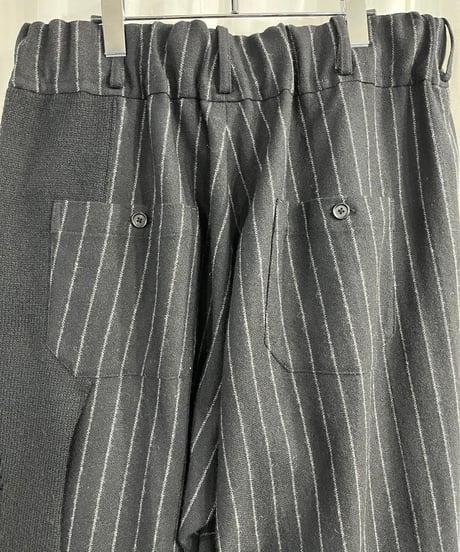 S'YTE yohji yamamoto ダメージニット切替ストライプパンツ（UV-P78-824）