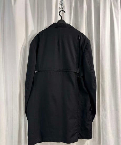 2017AW yohji yamamoto pour homme 黒 変形ジッパー使いデザインジャケット（HK-J52-100）