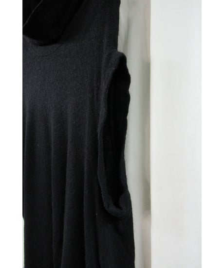 Y's yohji yamamoto アシメトリーデザインニットカットソー YK-T06-540