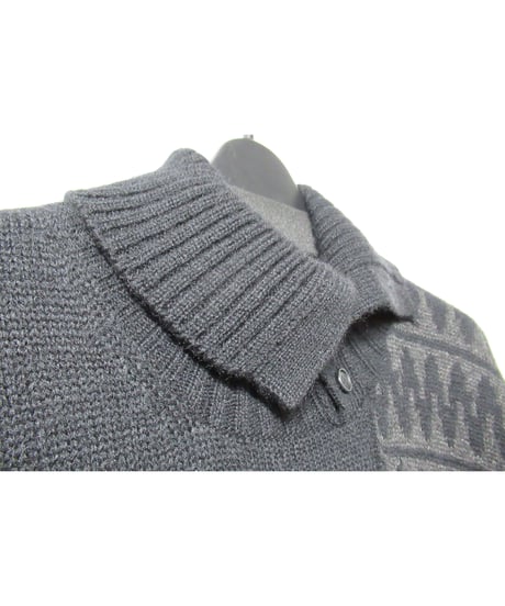 18aw yohji yamamoto pour homme ニットデザイン ロングワンピース（HV-K36-886）