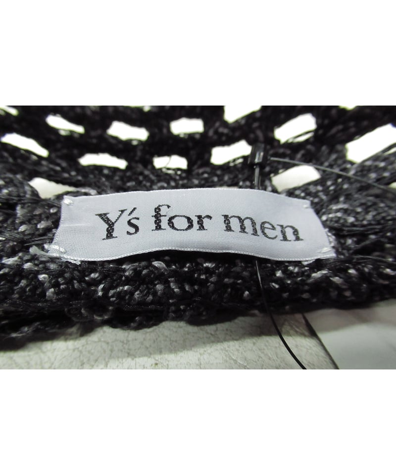 Yohji Yamamoto ヨウジヤマモト 中折れ メッシュハット ブラック Y's for men yohji yamamoto メッシュデザイン 中折れハット | LA