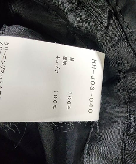 2019ss yohji yamamoto pour homme 黒 ドクタージャケット (HH-J03-040)