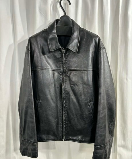 難あり 1991AW 6.1THE MEN  yohji yamamoto pour homme vintage レザーブルゾン（H-Y-237xxx）