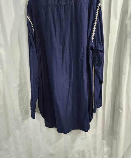 1991ss yohji yamamoto pour homme vintage アミセス紺  ブラウス   yy-アミセス-2