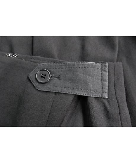 yohji yamamoto+noir ウエストデザインフレアスカート NS-1