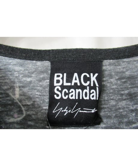 2020ss yohji yamamoto pour homme BLACK Scandal 内田すずめ バックプリントカットソー HN-T19-273