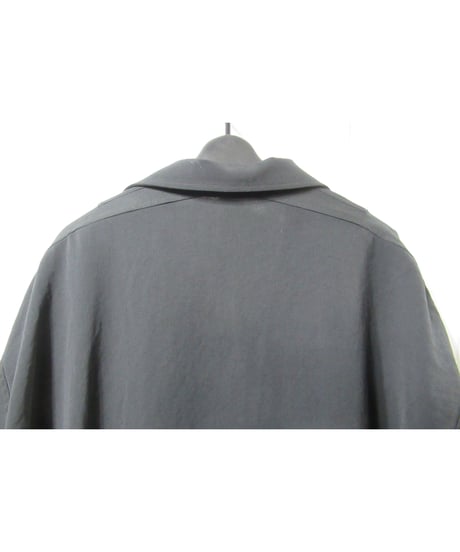 18ss yohji yamamoto pour homme 素材切替えデザイン ラグランスリーブブラウス（HW-B24-809）