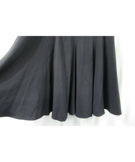 yohji yamamoto+noir ウエストデザインフレアスカート NS-1