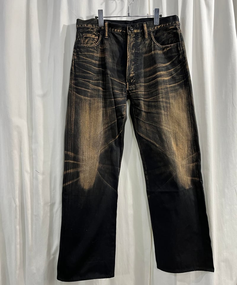 2002AW yohji yamamoto pour homme デザインデニムパンツ(HM- 2002AW yohji yamamoto pour homme デザインデニムパンツ(HM-
