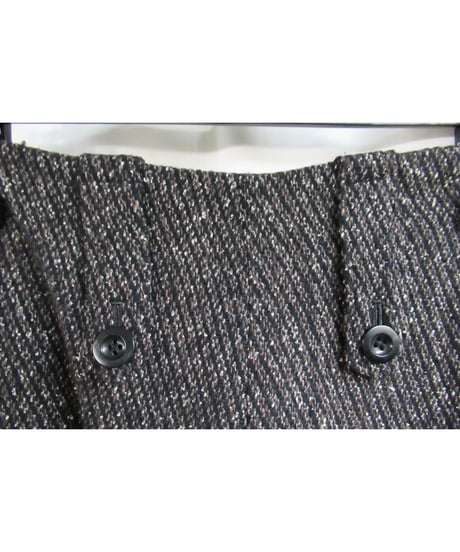 Y’s yohji yamamoto ツイード ボックスワイドパンツ YL-P30-138