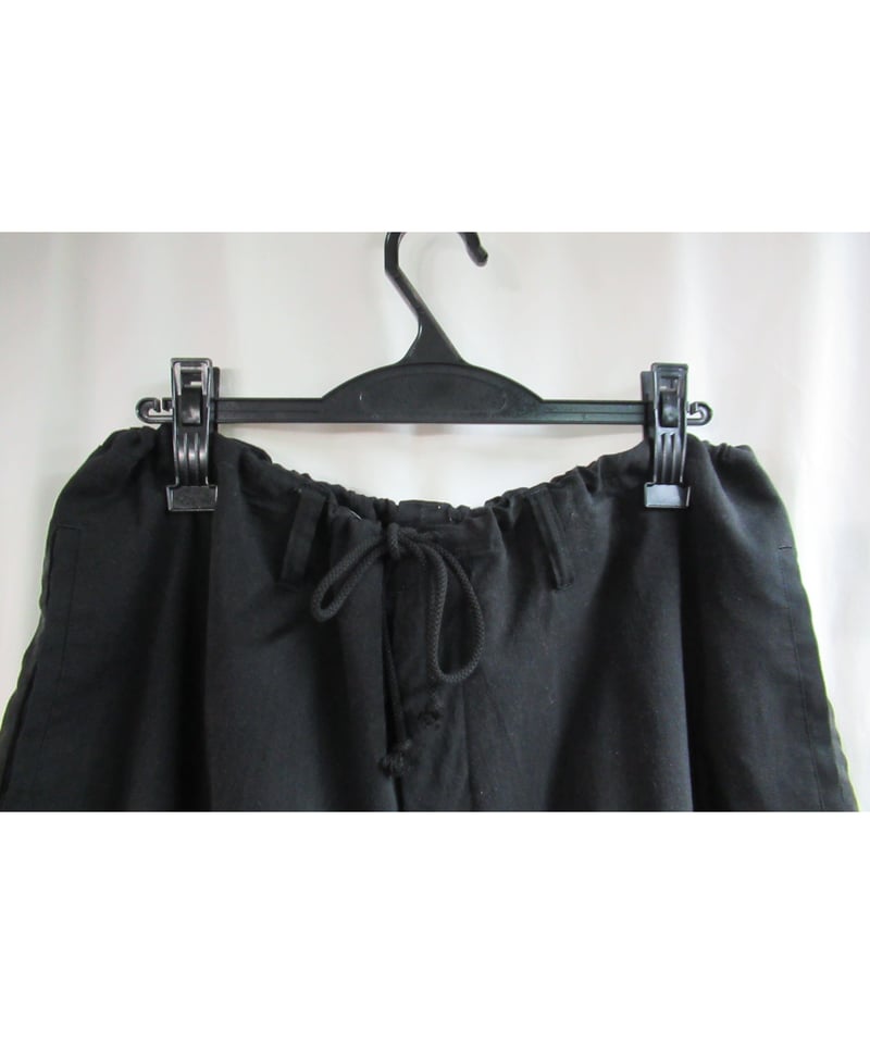 Yohji Yamamoto Black Scandal 般若ですが...パンツ YOHJI YAMAMOTO【BLACK Scandal】Wisdom Flared Pants | HUES