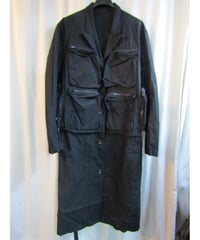 yohji yamamoto pour homme リバーシブル 多ポケットデザインロングコート HR-C04-001