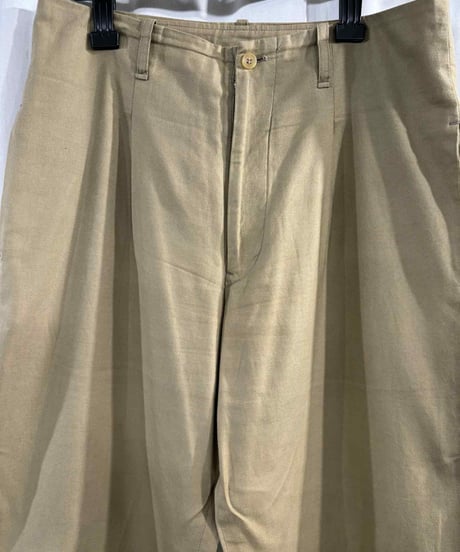 2008SS yohji yamamoto femme コットンワイドパンツ（FM-P18-014）