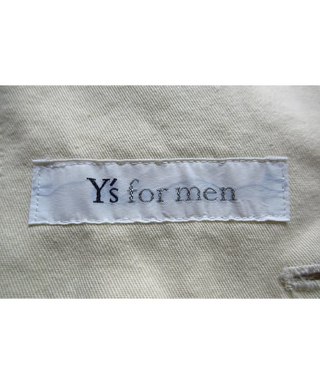 Y’s for men yohji yamamoto ライトベージュ パッチポケットデザイン コットンブルゾン（MS-Y05-002）