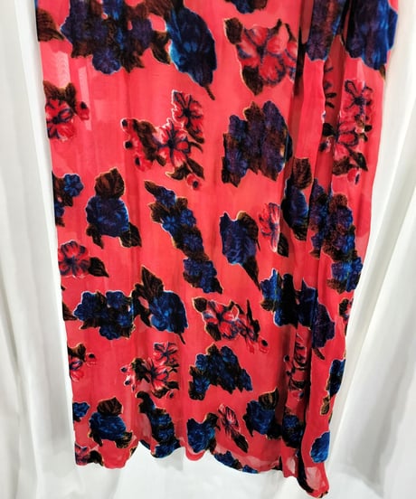 1997ss yohji yamamoto femme シルク ジャガードvintage スカート (FU-S02-552)
