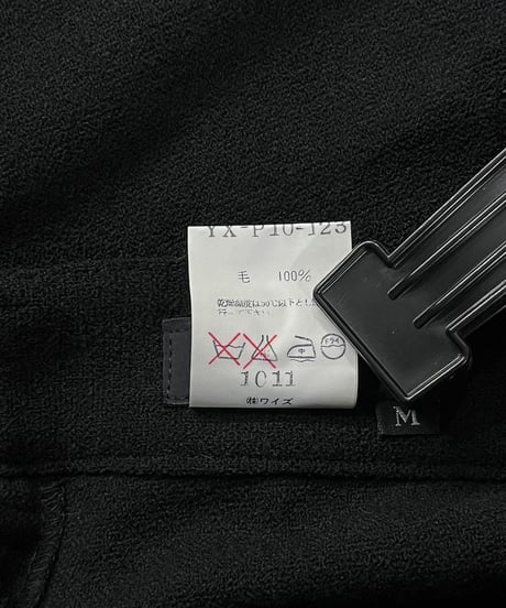 Y's yohji yamamoto デザイン ウール パンツ（YX-P10-123）
