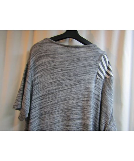 15ss yohji yamamoto pour homme ボーダー切り替えデザインニット HU-T47-097