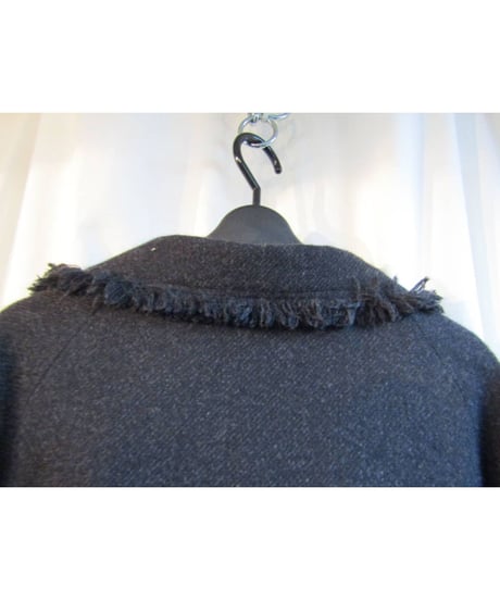 08aw yohji yamamoto femme フリンジデザインハーフコート FE-C13-150