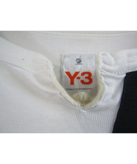 Y-3 yohji yamamoto 3本ライン 襟デザインカットソー 3C-4