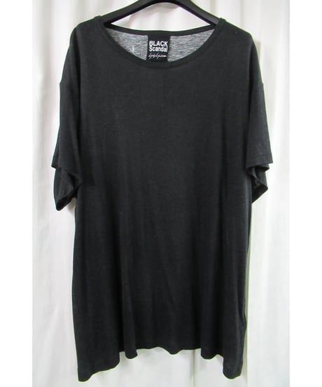 2020ss yohji yamamoto pour homme BLACK Scandal 内田すずめ バックプリントカットソー HN-T19-273