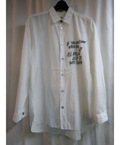 90’s Y's yohji yamamoto vintage メッセージプリントデザインブラウス  YBL-1