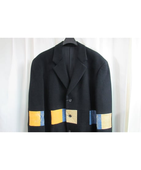 難あり 91aw yohji yamamoto pour homme vintage 黒 ウルトラマンジャケット HJ-33