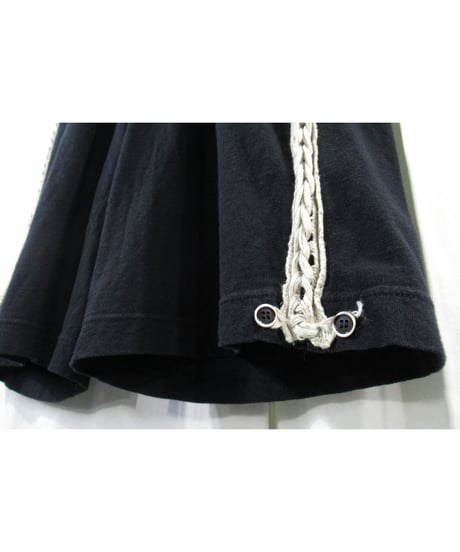 17ss yohji yamamoto pour homme サイドデザイン クロップドワイドパンツ（HD-T01-082）
