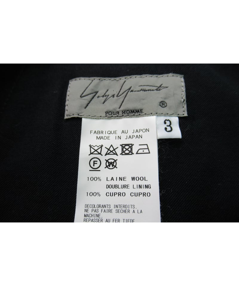 19ss yohji yamamoto pour homme デザインファスナー パンツ(HH 19ss yohji yamamoto pour homme デザインファスナー パンツ(HH