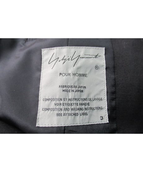 2018AW yohji yamamoto pour homme デザインロングジャケット（HV-J40-102）