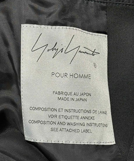 2024AW yohji yamamoto pour homme SAMPLE N3B ジャケット（HO-J11-100）