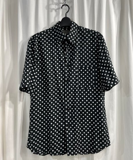 2017SS yohji yamamoto pour homme ドット半袖シャツ（HD-B51-034）