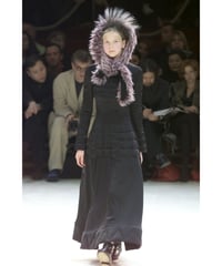 00aw yohji yamamoto femme 中綿入りステッチデザインフレアスカート FT-S09-402
