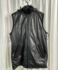 Y-3 yohji yamamoto フード付き羊革ベスト（3-V-215xxx）