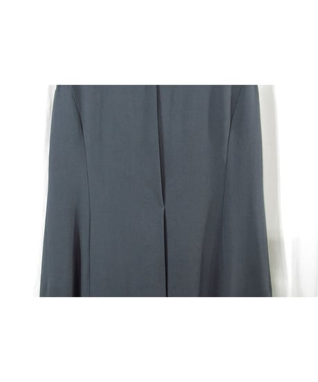 yohji yamamoto +noir グレー スナップボタンデザイン シンプルワンピース（NX-D09-101）