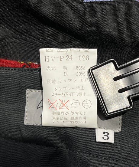2001AW yohji yamamoto pour homme デザインパンツ（HV-P24-196）