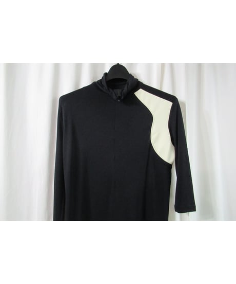 02aw yohji yamamoto femme 袖アシメトリーデザインカットソー FV-T83-620