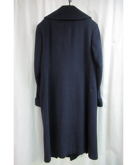 13aw yohji yamamoto pour homme 紺 へちま襟ロングコート HQ-C03-131