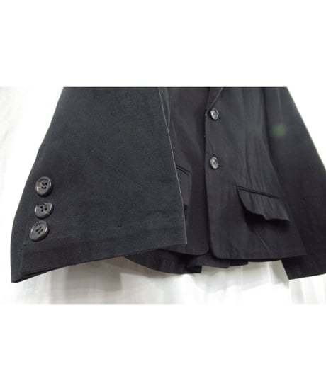 03ss yohji yamamoto femme 切りっぱなし ステッチデザイン コットンジャケット（FQ-J13-045）