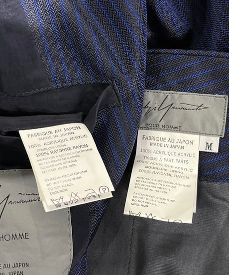 未使用 1997SS yohji yamamoto pour homme サスペンダー付きセットアップスーツ（HU-J30-970）