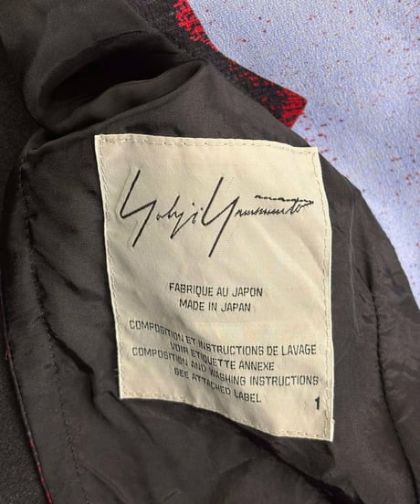 2019SS yohji yamamoto femme 左前二重シルクジャケット（FH-J05-401）