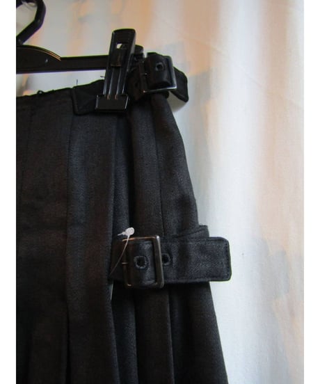 Y's yohji yamamoto ベルト付プリーツスカート YC-S01-001