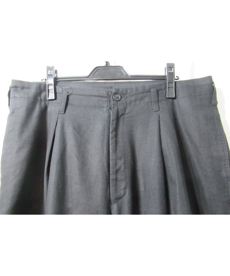 17ss yohji yamamoto POUR HOMME タック入り ワイドデザインパンツ（HD-P20-017）