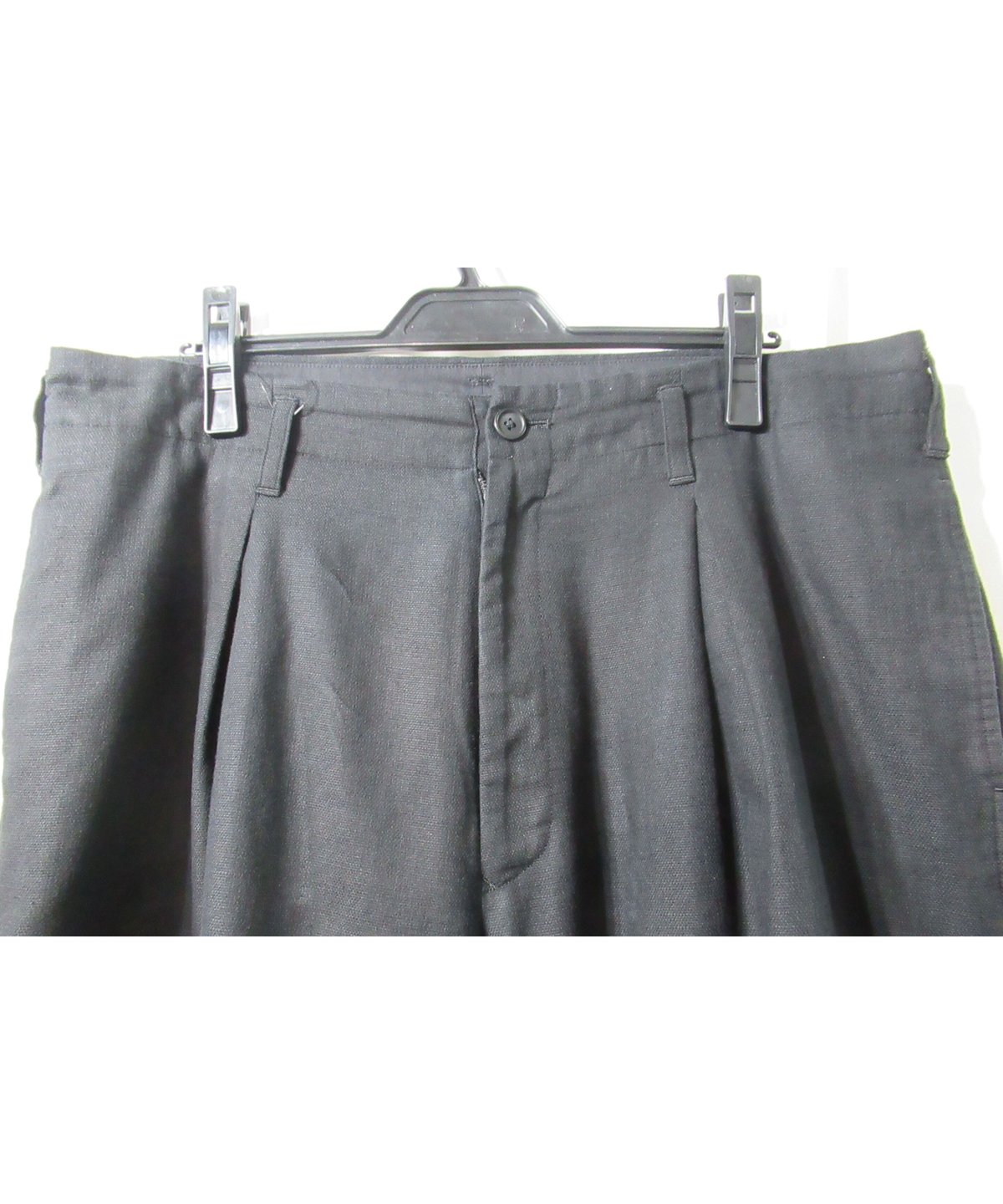 17ss yohji yamamoto POUR HOMME タック入り ワイドデザインパンツ