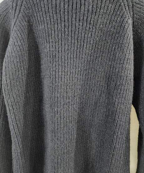 1997aw yohji yamamoto femme 黒 シンプルニット (FI-K29-930)